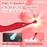 INTOYOU Stimulateur de clitoris Onax Double Pulse Rouge